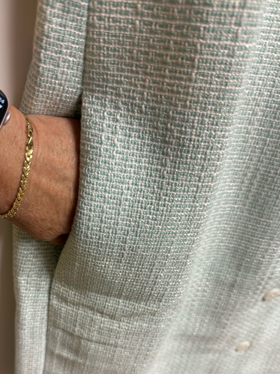 J, Crew Green Tweed Dress Classic Spring Button Front Dress Sz 10 NWT - Picture 7 of 10